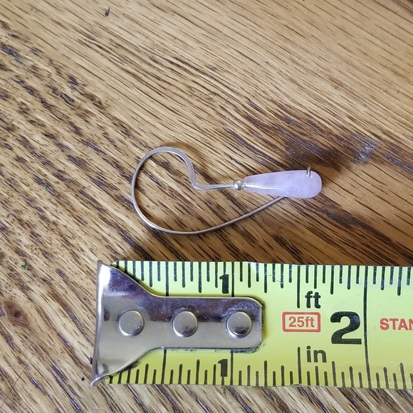 💖Host pick💖 Sterling silver rose quartz earrings - Picture 4 of 4